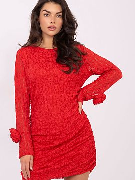 Short dress Italy Moda  Elegant lace cocktail dress, perfect for formal occasions and parties. The pencil dress style beautifully emphasizes the feminine silhouette