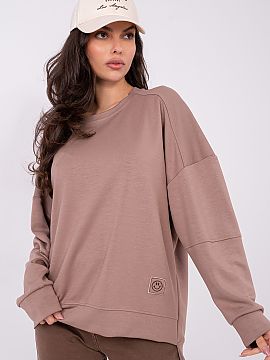 sweatshirt Rue Paris  Women\'s casual style sweatshirt is a comfortable and stylish choice for everyday wear. Made of soft to the touch viscose with the addition 