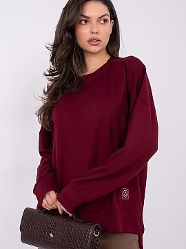 sweatshirt Rue Paris  Women\'s casual sweatshirt is a comfortable and stylish proposition for everyday wear. Made of pleasant to the touch viscose with a touch of