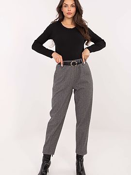 Women's pants Rue Paris  Elegant women\'s cigarette trousers are a perfect choice for everyday wear and work. Made of high-quality polyester, they combine durability