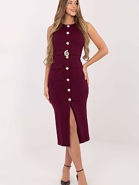 day dress Italy Moda  An elegant pencil style dress is a universal proposal for everyday wear and work. Made of a combination of viscose, nylon, and elastane, it 