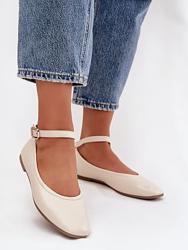 Balerinki Step in style  Women\'s flat ballet flats are a classic and comfortable model that will work perfectly for everyday use. They have rounded toes, giving the