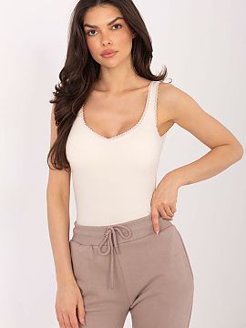 Top Factory Price  Casual T-shirt with built-in bra is a comfortable and stylish option for everyday wear. Made of soft, ribbed jersey fabric with viscose and 