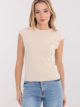 Top Factory Price  Casual top is a universal base for everyday stylizations. Made of soft and stretchy viscose knit with elastane, it ensures high wearing comf
