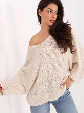 sweter Factory Price  Women\'s boucle sweater is a stylish and comfortable option for everyday styling. Made of a pleasant to the touch blend of acrylic, viscose,