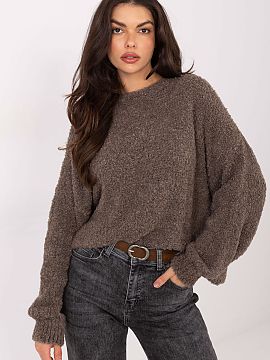 sweter Factory Price  Women\'s oversize casual sweater is a comfortable and fashionable proposition for everyday wear. The loose fit ensures freedom of movement a