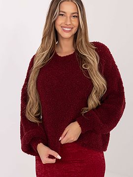 sweter Factory Price  The women\'s oversized casual sweater is a comfortable and fashionable choice for everyday wear. The loose fit provides freedom of movement 