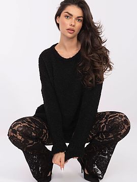 sweter Italy Moda  Stylish women\'s sweater with a casual character is a perfect choice for both everyday wear and work. Thanks to the varied texture of the ma