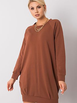 day dress BFG  A sweatshirt dress with a simple cut is an ideal proposition for everyday wear. Made of high-quality cotton with a touch of elastane, it ens