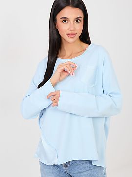 Bluzka Factory Price  Casual blouse with a daily character, combining comfort with subtle, decorative details. Made of soft cotton with added elastane, it ensures