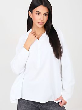 Bluzka Factory Price  Casual blouse with everyday character, combining comfort with classic style. Made of soft cotton with a touch of elastane, it ensures comfor