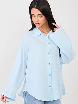 long sleeve shirt Factory Price  Casual women\'s shirt with a classic, everyday character, combining comfort with subtle details. Made of soft cotton, it provides comfort an