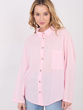 long sleeve shirt Factory Price  Casual women\'s shirt with a classic, everyday character, combining comfort with subtle details. Made of soft cotton, it provides comfort an
