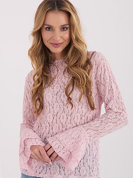 Bluzka Italy Moda  Elegant, fitted lace blouse is a unique model that is perfect for formal occasions, parties, and stylish work outfits. Made of high-quality 