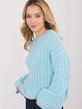 sweter Italy Moda  Women\'s sweater with a casual character, made of thick knit material, perfect for cooler days. An ideal model for everyday wear and work, c