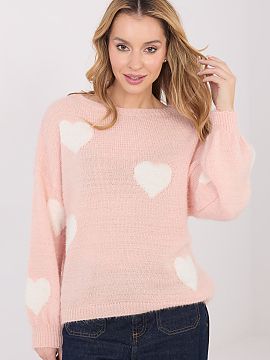 sweter Italy Moda  Women\'s sweater with a casual character, designed for everyday, comfortable stylizations. The model is made of a soft and warm blend of acr