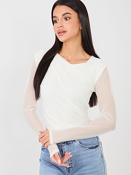 Shapewear Body Italy Moda  Elegant body in a classic, fitted style, perfect for stylish and feminine stylizations. The model is made of smooth polyester material with 