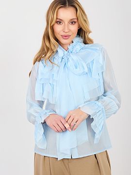 long sleeve shirt Factory Price  Elegant women\'s shirt with a stand-up collar, a classic model perfect for everyday wear, work, and formal occasions. Made of high-quality b