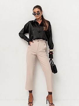 Women trousers LaBalancia  Cigarette pants KAY are the perfect proposition for women who value style and comfort. These elegant trousers are an excellent choice for an