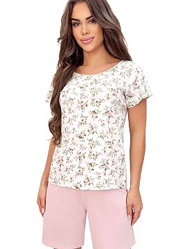 Pyjama Donna  Cotton women\'s pajamas, made of soft and breathable fabric, guaranteeing comfortable sleep and comfort during home relaxation. The set cons