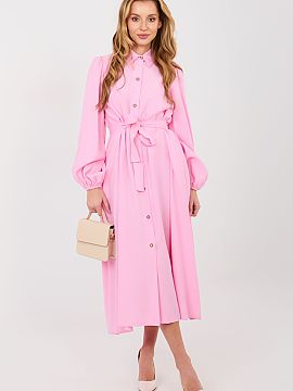 day dress Lakerta  Shirt dress with a flared cut, made of high-quality blend of cotton, elastane and viscose, which ensures comfort, flexibility and an elegant