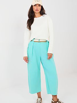 Women's pants Rue Paris  Fashionable women\'s wide leg jeans that combine comfort with modern style. Made of high quality cotton with a hint of elastane, they guaran