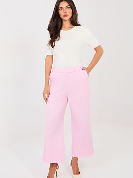 Women's pants Italy Moda  Casual women\'s wide leg pants are a comfortable and stylish option for everyday wear and work. Made of high-quality cotton with a touch of 