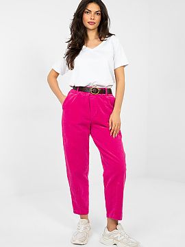 corduroy trousers Italy Moda  Corduroy carrot trousers are a comfortable and stylish proposal for everyday and office stylizations in a casual, relaxed edition. Made of a