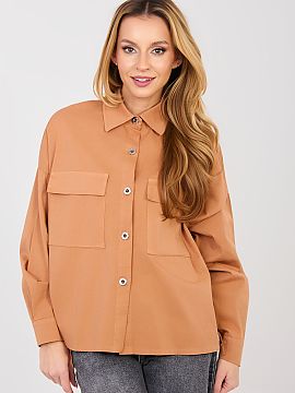 long sleeve shirt Italy Moda  Universal women\'s shirt in casual style, perfect for everyday styling. Made of soft to the touch cotton with a touch of elastane, it provid