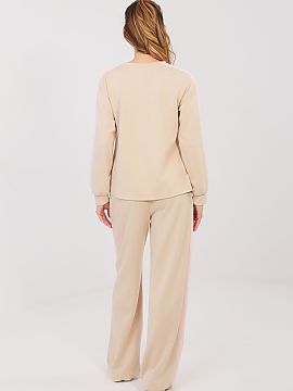 Complete Rue Paris  This women\'s tracksuit set consisting of a hoodie and pants is the perfect everyday option for women who value comfort, freedom of movement