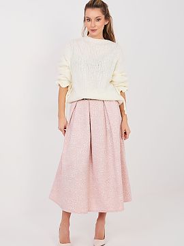 Skirt Rue Paris  This flared midi skirt is a perfect choice for women who appreciate elegance combined with comfort. The classic cut beautifully complements 