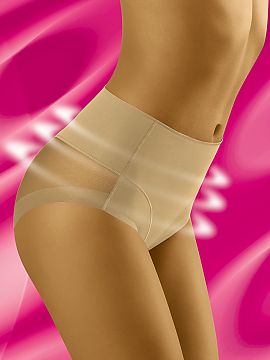 Panties Wolbar  Corrective-modelling panties in a very feminine edition! Front reinforced with high quality fabric, which perfectly slims the tummy. Sexy me