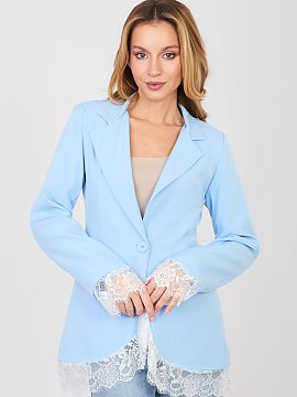 Blazer Factory Price  Elegant women\'s blazer of standard length, designed for women who appreciate timeless style and versatility. The smooth finish model will w