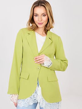 Blazer Factory Price  Stylish women\'s blazer of standard length, designed for women who appreciate timeless style and versatility. The model with a smooth finish