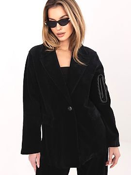 Jacket Rue Paris  Stylish women\'s corduroy blazer in a casual edition, which will work perfectly both on a daily basis and at work. This model combines freed