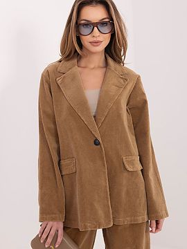 Jacket Rue Paris  Stylish women\'s corduroy blazer in a casual edition, which will work perfectly both in everyday life and at work. This model combines freed