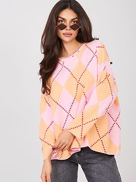 sweatshirt Factory Price  Stylish oversized women\'s blouse is the perfect choice for women who value comfort and a casual style. The looser cut ensures wearing comfo