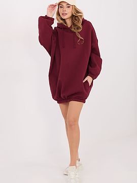 day dress Factory Price  Sweatshirt dress in oversize cut is a comfortable and stylish proposition for everyday styling. Made of high-quality cotton with the additio