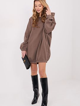 day dress Factory Price  A sweatshirt dress in an oversized cut is a comfortable and stylish option for everyday styling. Made of high-quality cotton with added elas