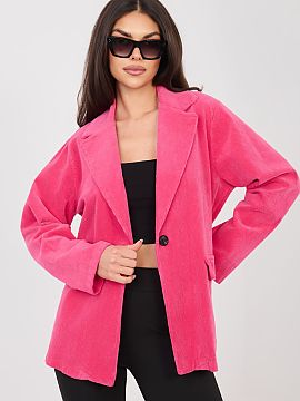 Jacket Rue Paris  Stylish women\'s corduroy blazer in a casual edition, which will work perfectly both for everyday wear and at work. This model combines free