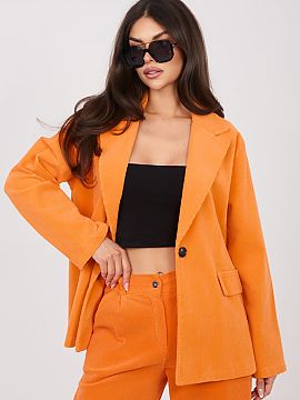 Jacket Rue Paris  Stylish women\'s corduroy blazer in a casual edition, which will work perfectly both in everyday life and at work. It is a model that combin