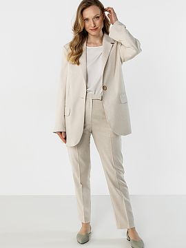 Blazer awama  Elegant linen blazer with a timeless cut, which complements both formal and casual outfits perfectly. The simple, slightly looser cut beauti