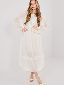 day dress Italy Moda  Summer boho style dress with a loose, casual fit that provides comfort and lightness for everyday wear. Made of a pleasant to the touch fabr