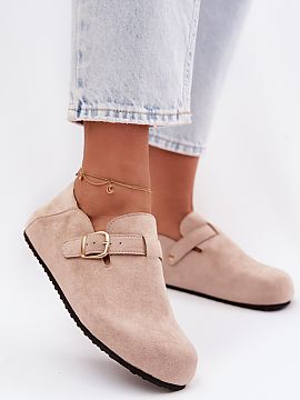 Shoes Step in style  Women\'s shoes in the style of loafers made of eco suede are a combination of comfort and a fashionable look. The slip-on design ensures qui