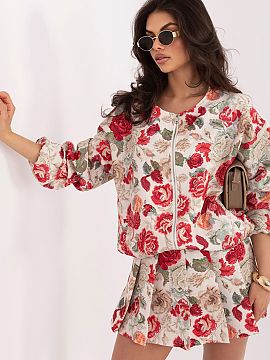 Jacket Italy Moda  Stylish women\'s bomber jacket, perfect for the spring/summer season. Designed in a casual style, it will work great in everyday outfits, ad