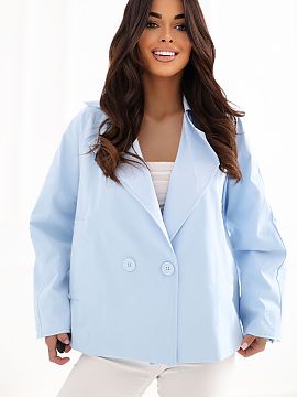Coat Rue Paris  A short women\'s coat perfect for the spring/summer season is an excellent choice for women who value comfort and timeless style. Maintained