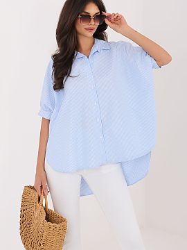 Short sleeve shirt Rue Paris  A women\'s shirt with a casual-elegant character is a stylish proposition that will work well for everyday wear, for work, as well as for mo