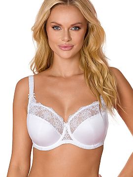 Semi-soft Vena  VB-355 semi-padded bra by VENA, sewn on the new K15 design dedicated especially to women with very large breasts,
The cups have two vertica
