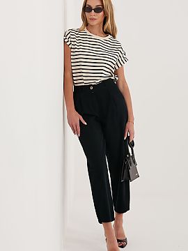 corduroy trousers Rue Paris  Stylish women\'s carrot corduroy pants that combine comfort with timeless, casual style. This is the perfect choice for everyday wear, they 