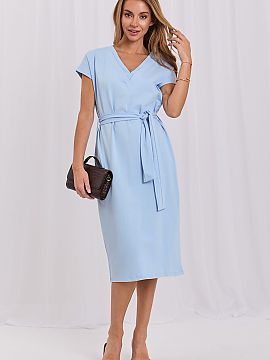 Daydress Rue Paris  Summer dress with a simple cut, created with everyday comfort and casual style in mind. Made of soft and comfortable blend of cotton and ela